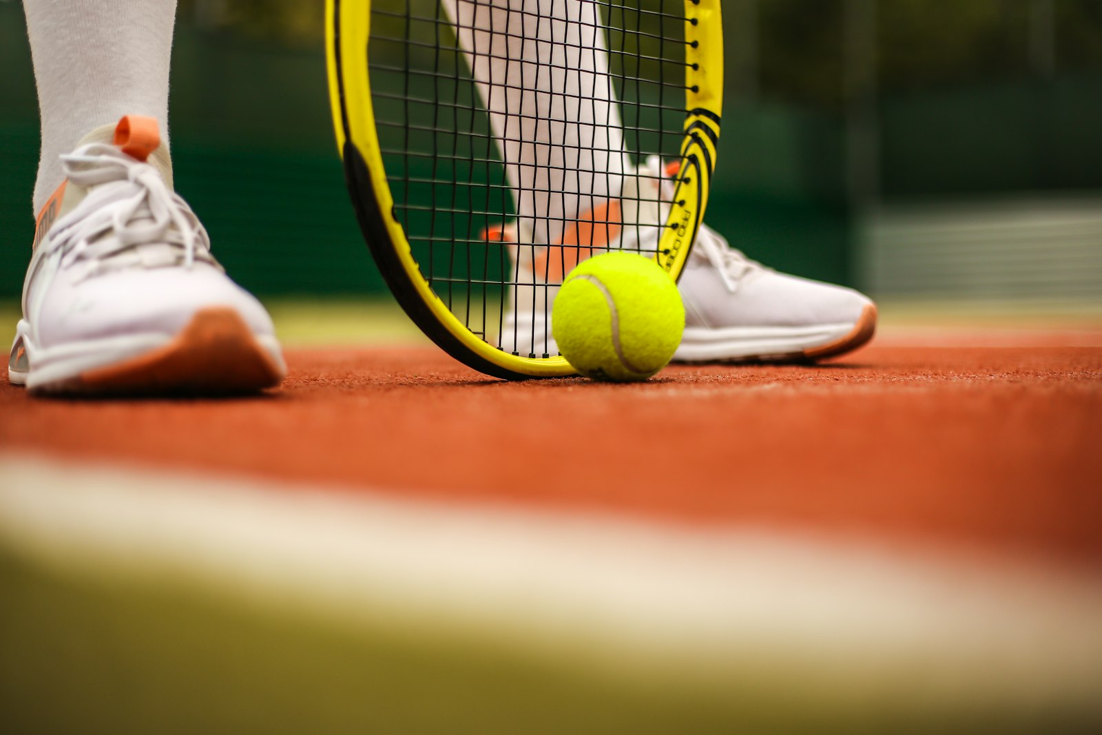 Sur le court